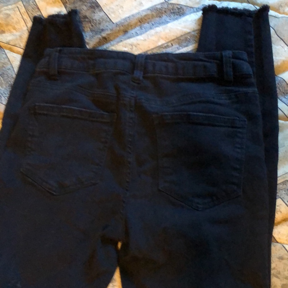 No Boundaries sz 5 juniors mid rise skinny jeans black